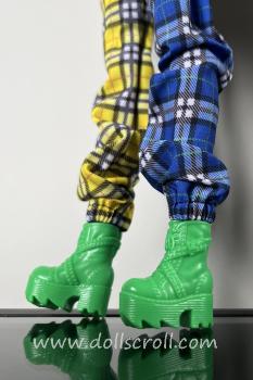 Mattel - Barbie - BMR1959 - Plaid color block jogger pants, a mesh jersey top - кукла